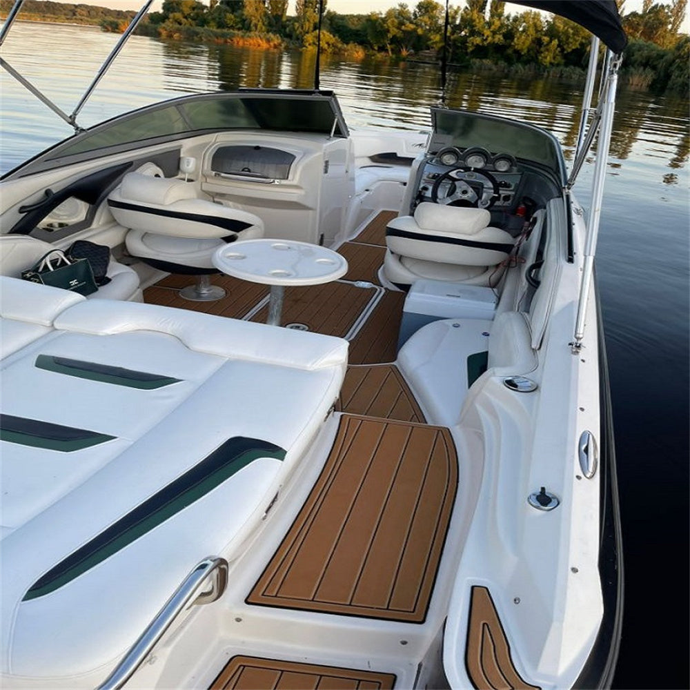 2018 Monterey 196 MS Swim Platform Step Pad Boat EVA Foam Faux Teak Deck Floor SeaDek MarineMat Gatorstep Style Self Adhesive