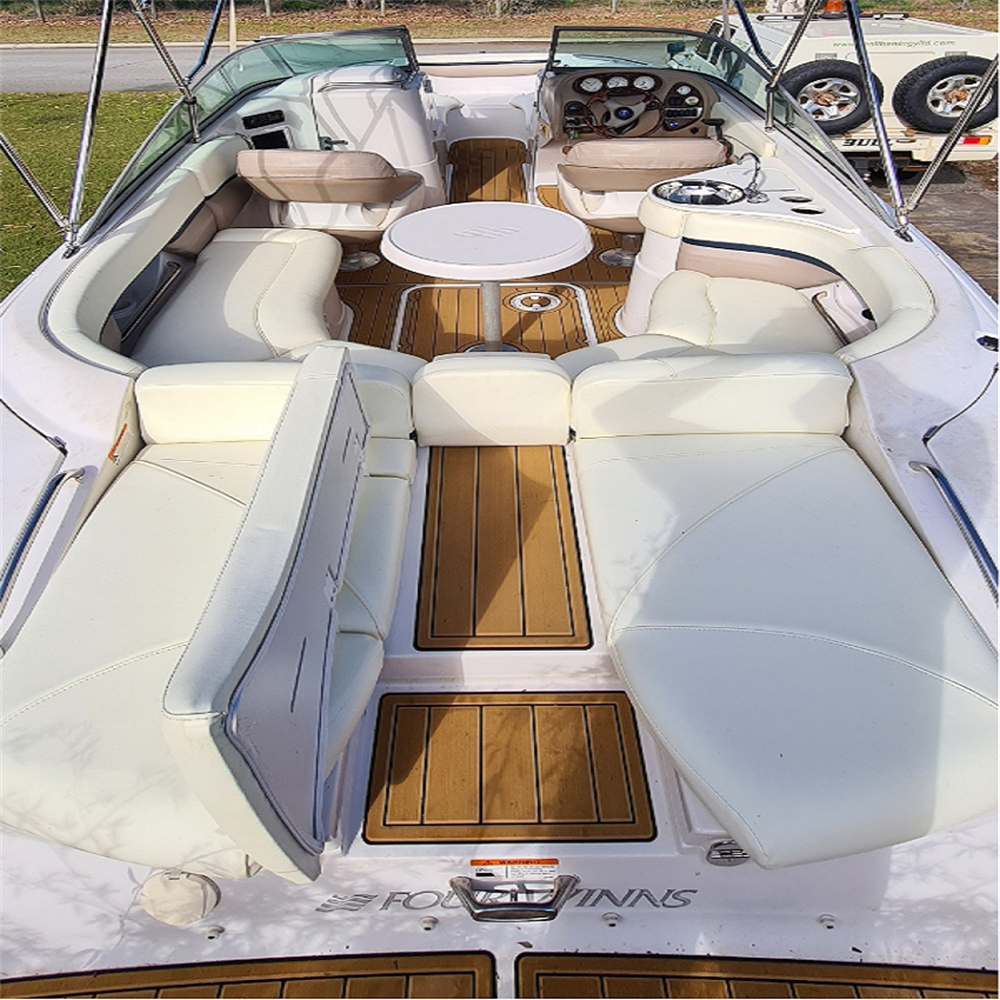 2005 Four Winns H210 U-Seat Swim Platform Cockpit Trailer Pad Boat EVA Teak Deck Floor Mat SeaDek Gatorstep Style Self Adhesive
