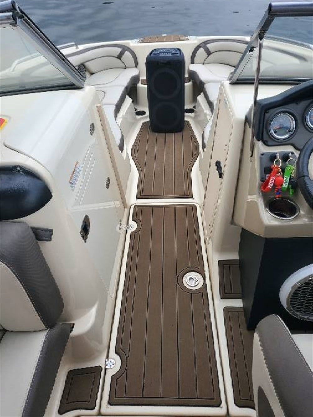 2017 Yamaha AR 210 Extra Small Pads Boat EVA Foam Faux Teak Deck Floor Mat SeaDek MarineMat Gatorstep Style Self Adhesive