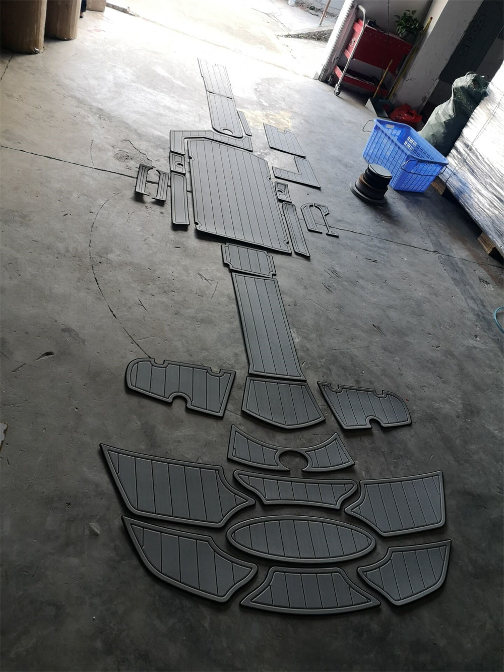 1992 Nautique Ski Swim Platform Cockpit Pad Boat EVA Foam Teak Deck Floor Mat