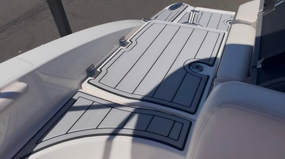 2013 Chaparral 226 SSI Swim Platform Step Cockpit Pad Boat EVA Foam Faux Teak Deck Floor Mat SeaDek MarineMat Gatorstep Style Self Adhesive