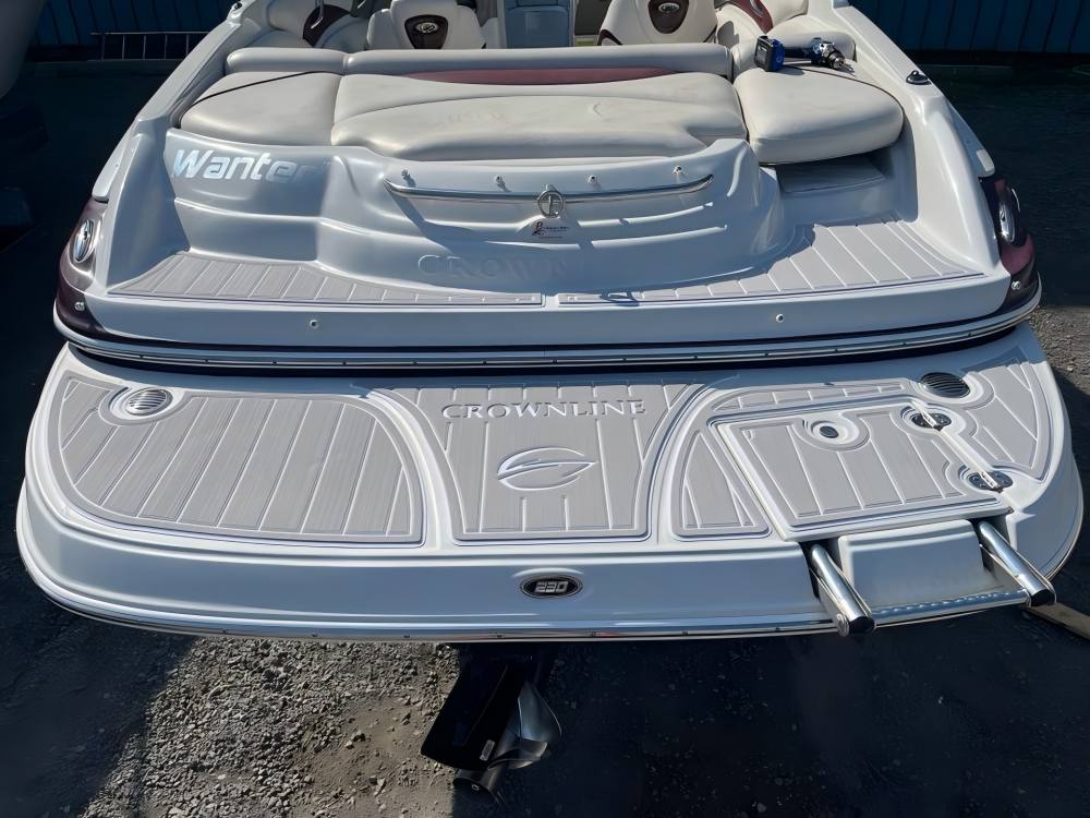 2007 Crownline 230 LS Swim Platform Cockpit Boat EVA Faux Teak Deck Floor Pad Mat SeaDek MarineMat Gatorstep Style Self Adhesive