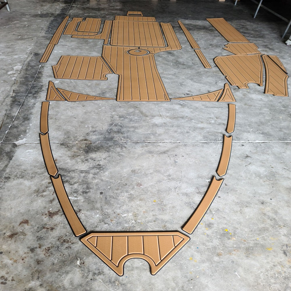 2015-2018 Malibu 22 VLX Swim Platform Cockpit Pad Boat EVA Foam Teak Deck Floor SeaDek MarineMat Style Self Adhesive