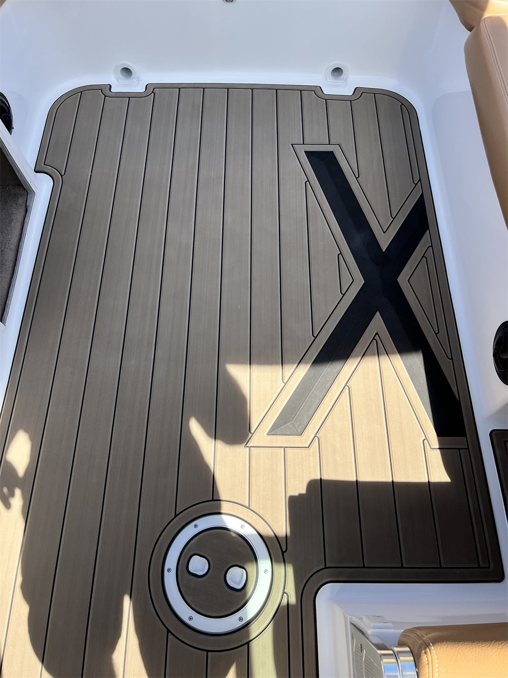 2008-2014 Mastercraft X35 Swim Platform Cockpit Pad Boat EVA Teak Deck Floor Mat SeaDek MarineMat Style Self Adhesive