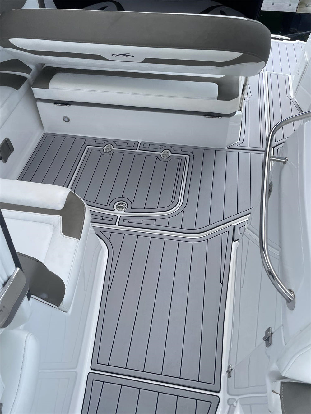 2015 Monterey 355 SSY Swim Platform Cockpit Pad Boat EVA Foam Teak Deck Flooring Mat SeaDek MarineMat Style Self Adhesive