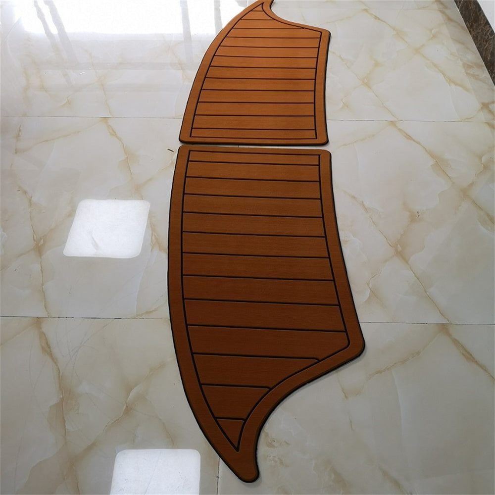 Cobalt 232 Swim Platform Step Pad Boat EVA Foam Faux Teak Deck Floor Mat SeaDek MarineMat Gatorstep Style Self Adhesive