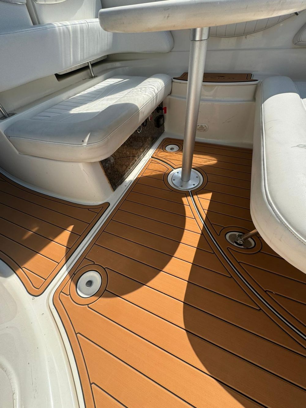 2000 Maxum 270 CR Cruiser Swim Platform Cockpit Pad Boat EVA Foam Faux Teak Deck Floor Mat SeaDek MarineMat Gatorstep Style Self Adhesive