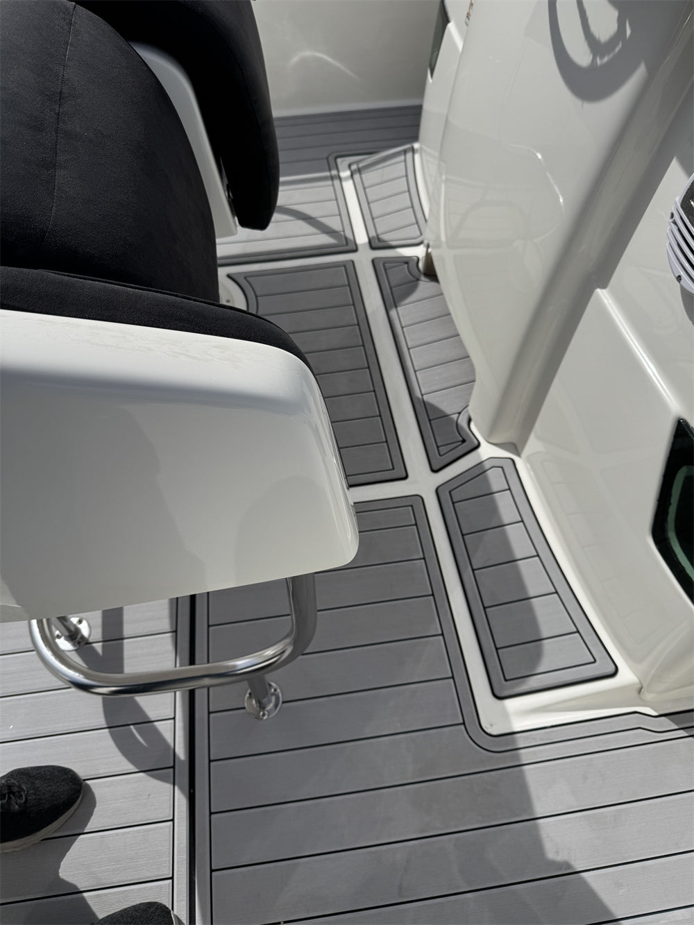2005 White Shark 285 Swim Platform Cockpit Boat EVA Faux Flooring Pad Mat SeaDek MarineMat Gatorstep Style Self Adhesive