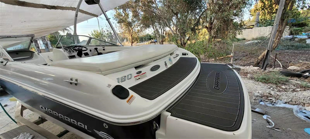 2009 Chaparral 270 Signature Swim Platform Cockpit Pad Boat EVA Foam Fuax Teak Deck Floor Mat Seadek MarineMat Gatorstep Style Self Adhesive