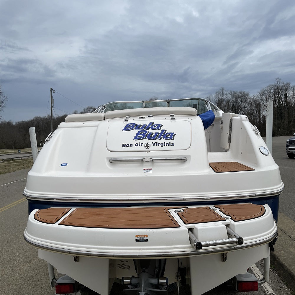 2007 Chaparral Sunesta 216 Swim Platform Cockpit Boat EVA Foam Teak Floor Pad