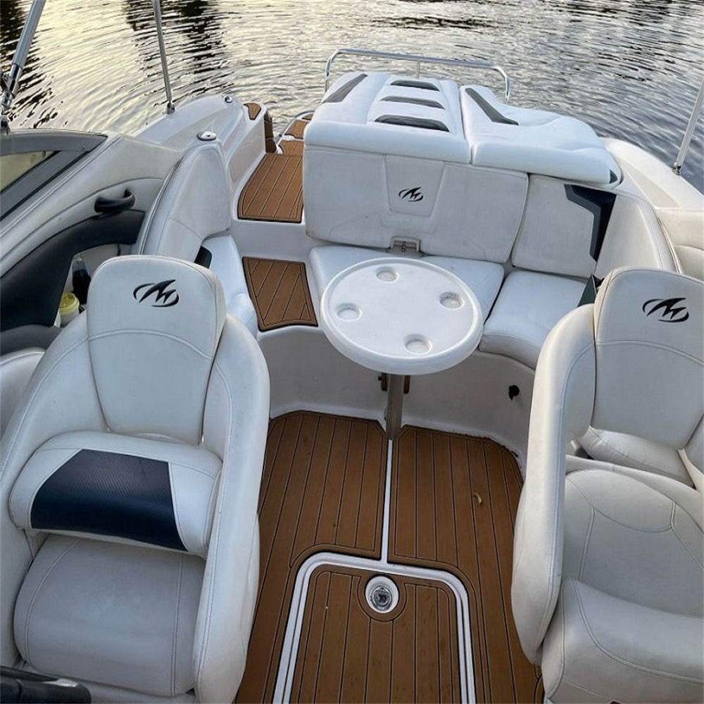 2006 Monterey 234FS Swim Platform Cockpit Pad Boat EVA Foam Teak Deck Floor Mat SeaDek MarineMat Style Self Adhesive