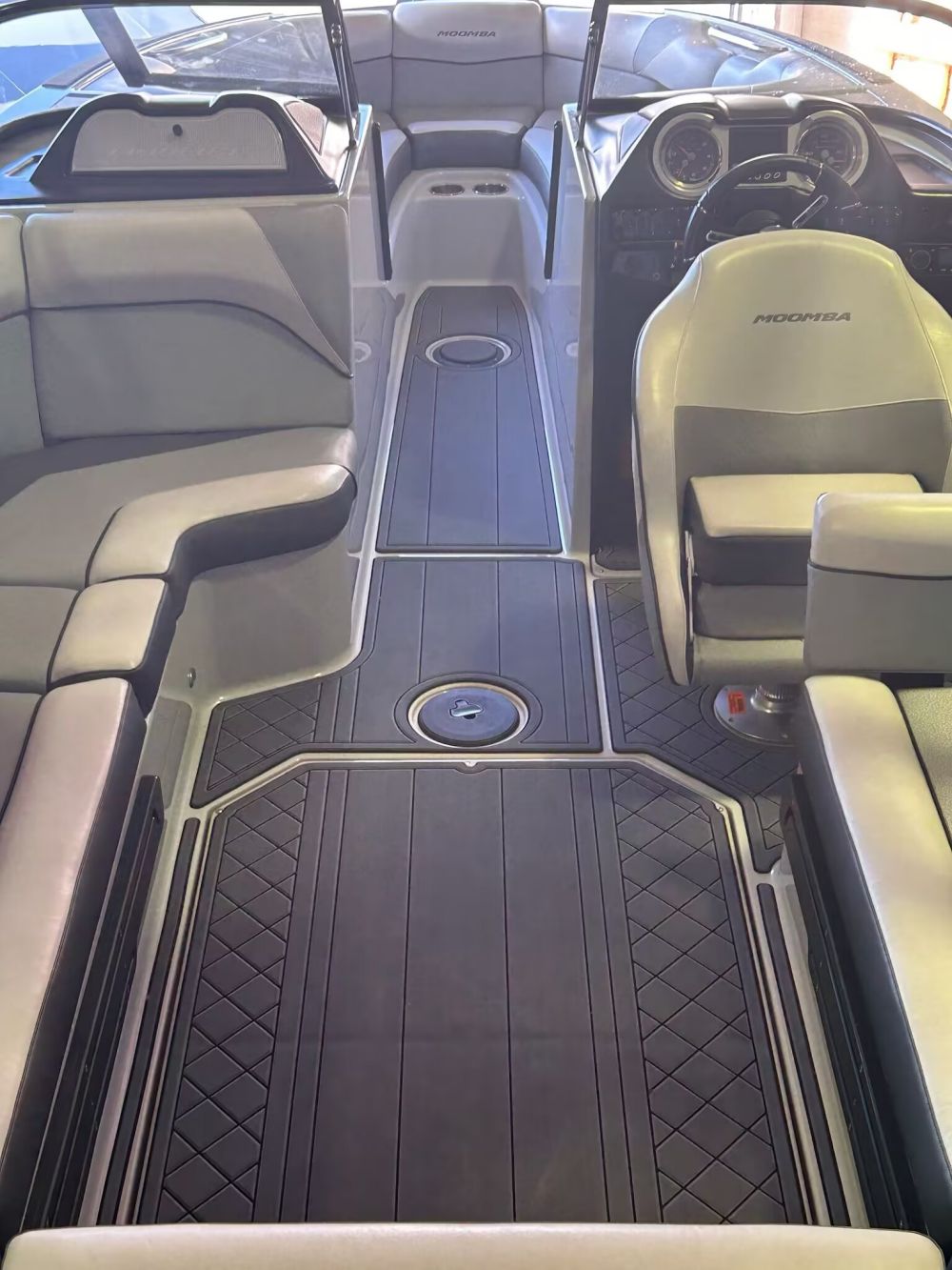 2016-2018 Moomba Mojo Swim Step Platform Cockpit Mat Boat EVA Teak Deck Floor Pad Flooring SeaDek MarineMat Style Self Adhesive