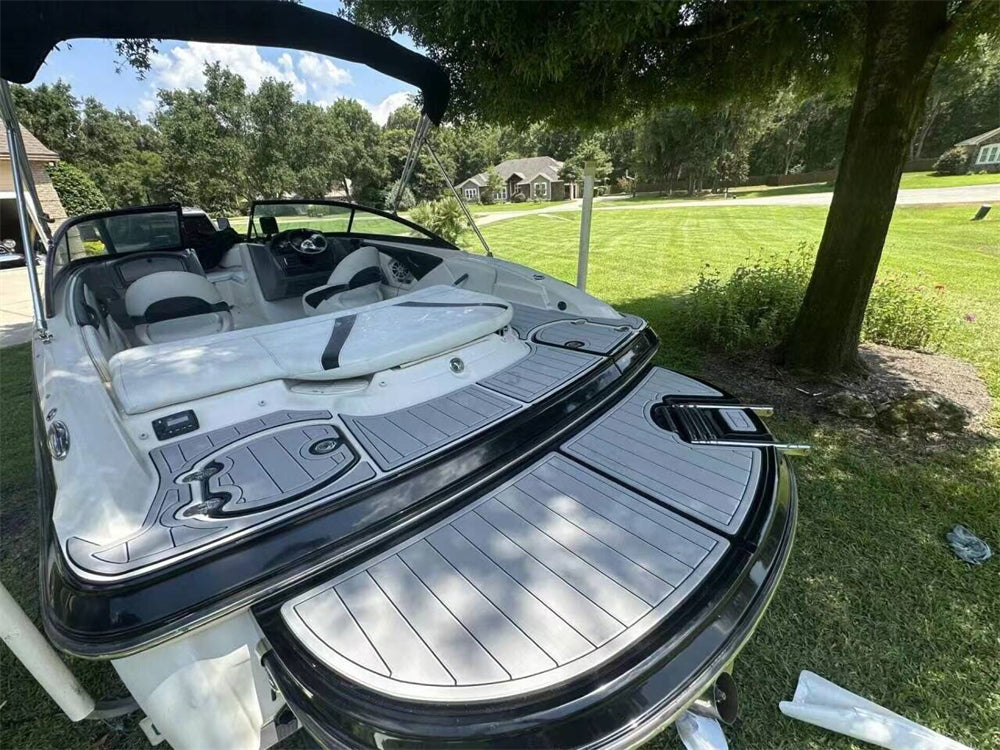 2018 Monterey 204 FE Swim Platform Step Pad Boat EVA Foam Faux Teak Deck Flooring SeaDek MarineMat Gatorstep Style Self Adhesive