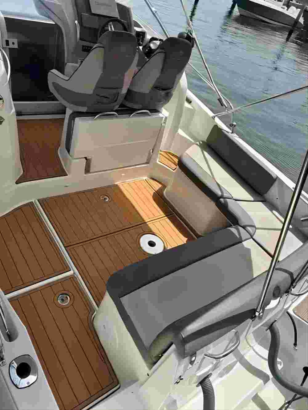 2011 Jeanneau Cap Camarat 8.5 WA Swim Platform Cockpit Pad Boat EVA Teak Floor SeaDek MarineMat Gatorstep Style Self Adhesive