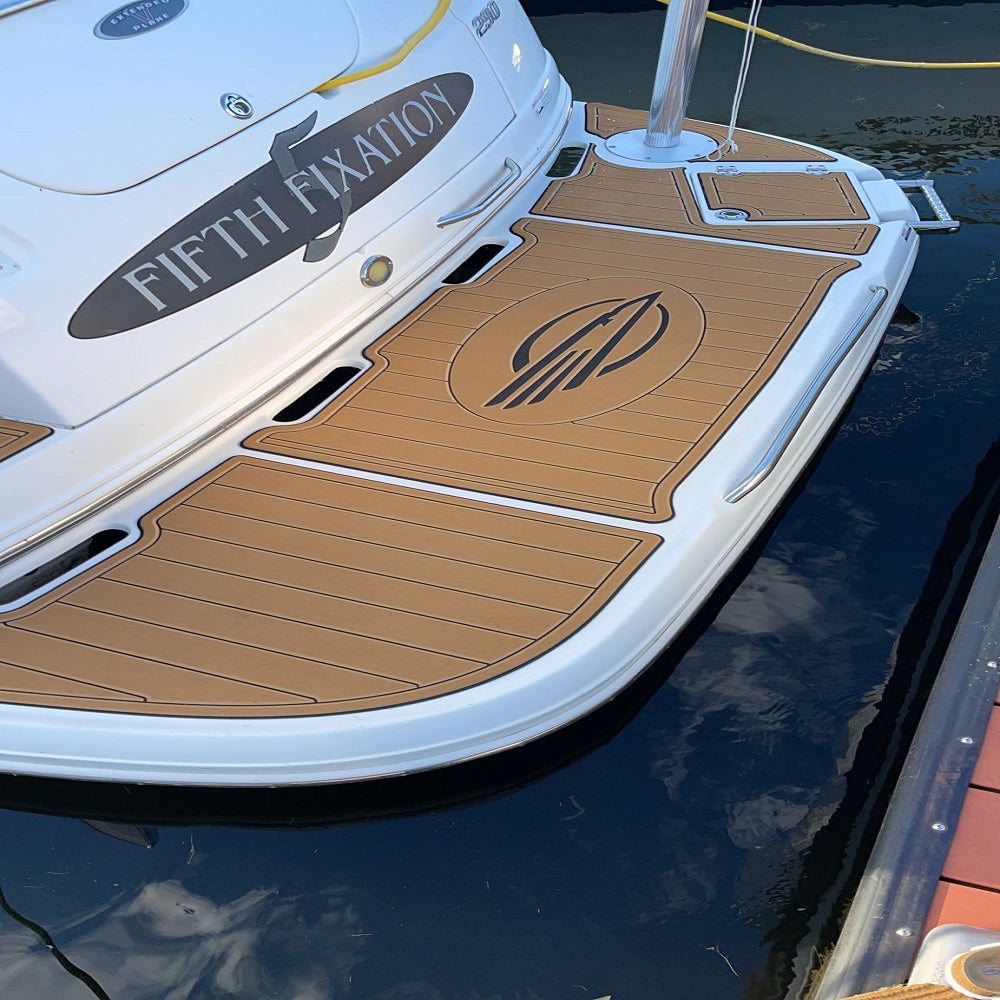 2009 Chaparral 244 Sunesta Swim Platform Cockpit Boat EVA Foam Teak Floor Pad