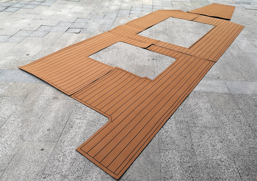 2015-2018 Triton 35 Cockpit Pad Boat EVA Teak Deck Floor Mat SeaDek MarineMat Gatorstep Style Self Adhesive