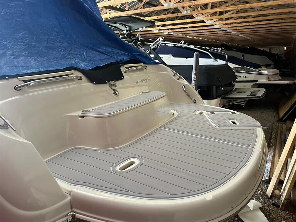 2008 Stingray 220 DR Swim Platform Bow Pad Boat EVA Foam Teak Deck Flooring Mat SeaDek MarineMat Gatorstep Style Self Adhesive