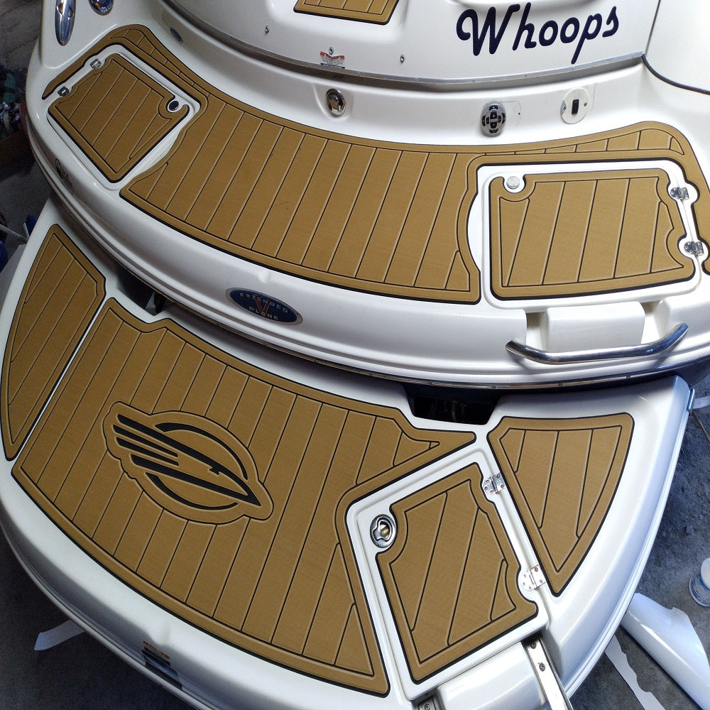 2012 Chaparral 290 Signature Swim Platform Cockpit Boat EVA Foam Teak Floor Pad