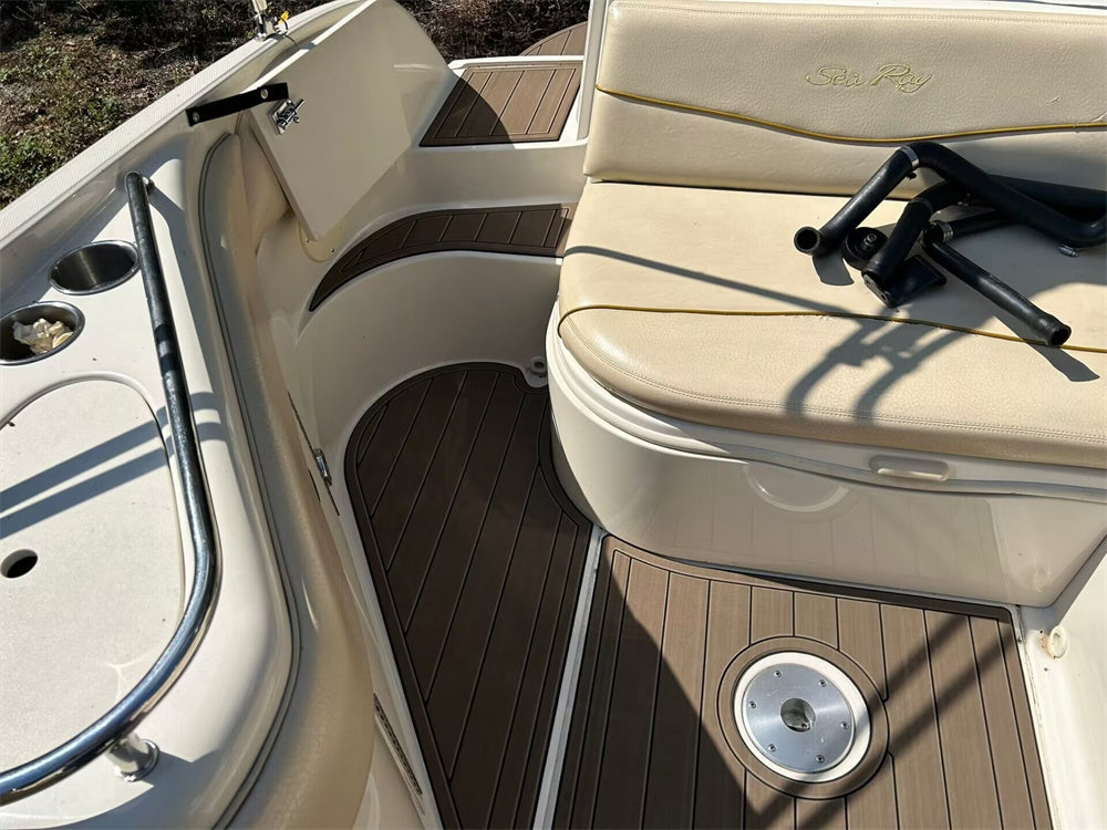 2000 Sea Ray Sundeck 240 Swim Platform Cockpit Pad Boat EVA Teak Deck Floor Mat