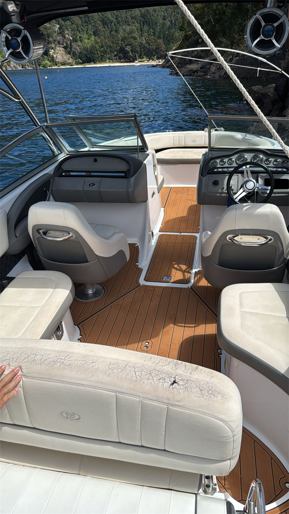 2014 Cobalt 242 Swim Platform Cockpit Pad Boat EVA Foam Faux Teak Deck Floor Mat SeaDek MarineMat Gatorstep Style Adhesive