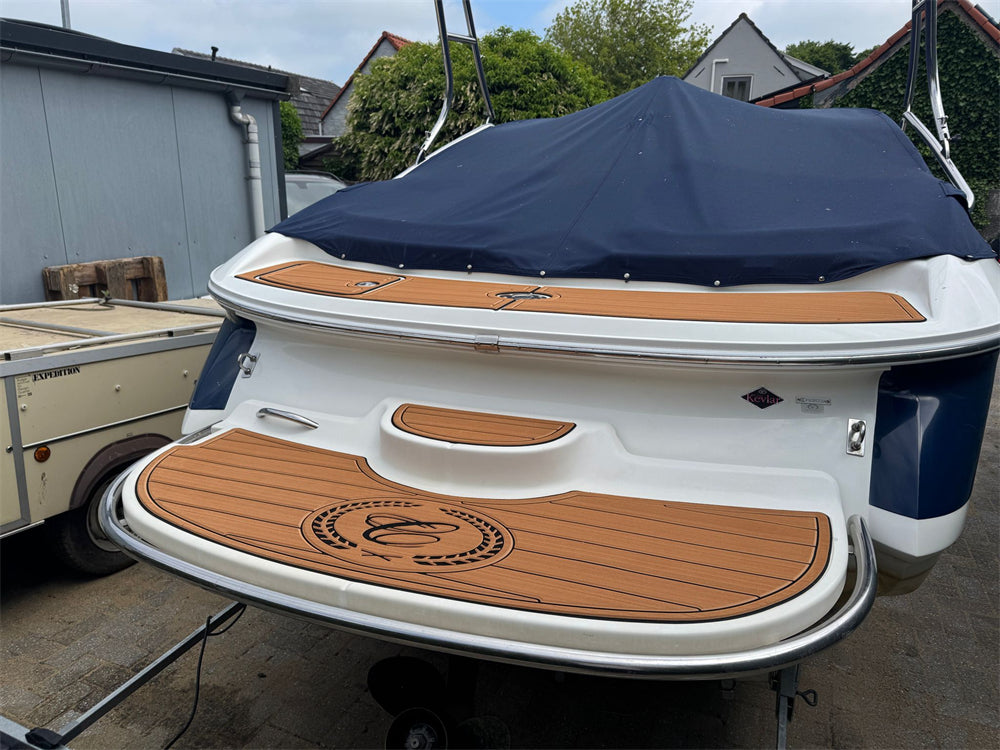 2004 Cobalt 200 Swim Platform Cockpit Boat Pad EVA Foam Faux Teak Deck Floor Mat SeaDek MarineMat Gatorstep Style Self Adhesive