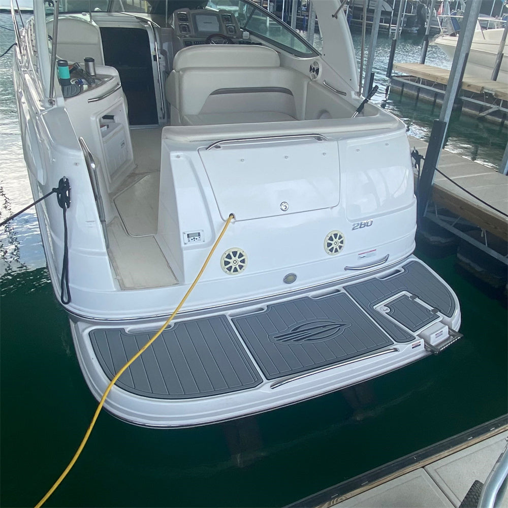 2012 Chaparral 290 Signature Swim Platform Cockpit Boat EVA Foam Teak Floor Pad