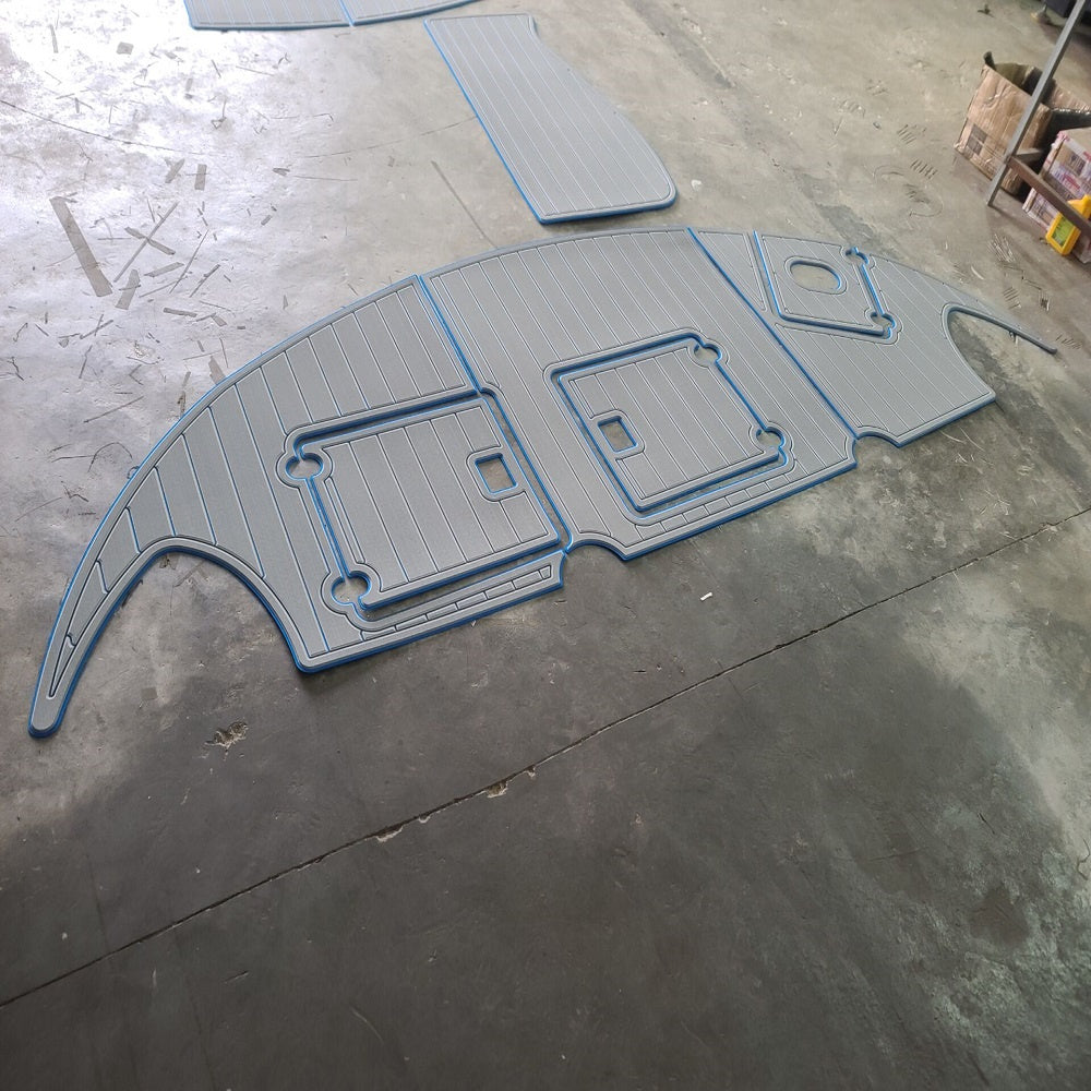 Four Winns 358V Swim Platform Cockpit Boat EVA Faux Foam Teak Deck Floor Pad Mat SeaDek MarineMat Gatorstep Style Self Adhesive