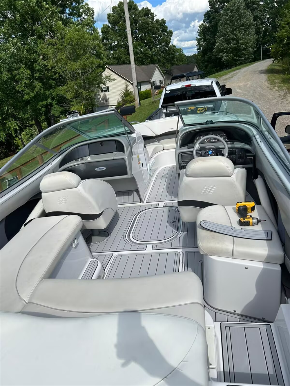 2000 Four Winns 210 Horizon Swim Platform Cockpit Boat EVA Foam Teak Floor Pad SeaDek MarineMat Gatorstep Style Self Adhesive