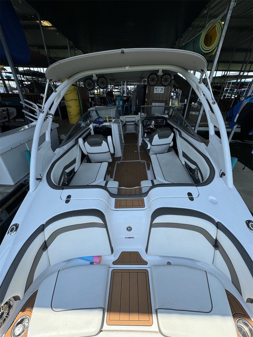 2015 Yamaha 242 Limited S Swim Platform Cockpit Boat EVA Mat Foam Faux Teak Floor Pad SeaDek MarineMat Style Self Adhesive