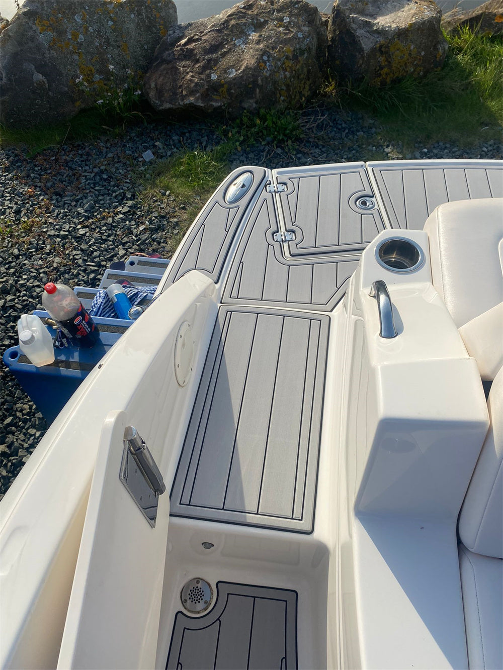 2013 Chaparral 224 Swim Platform Cockpit Pad Boat EVA Foam Teak Deck Floor Mat Seadek MarineMat Gatorstep Style Self Adhesive