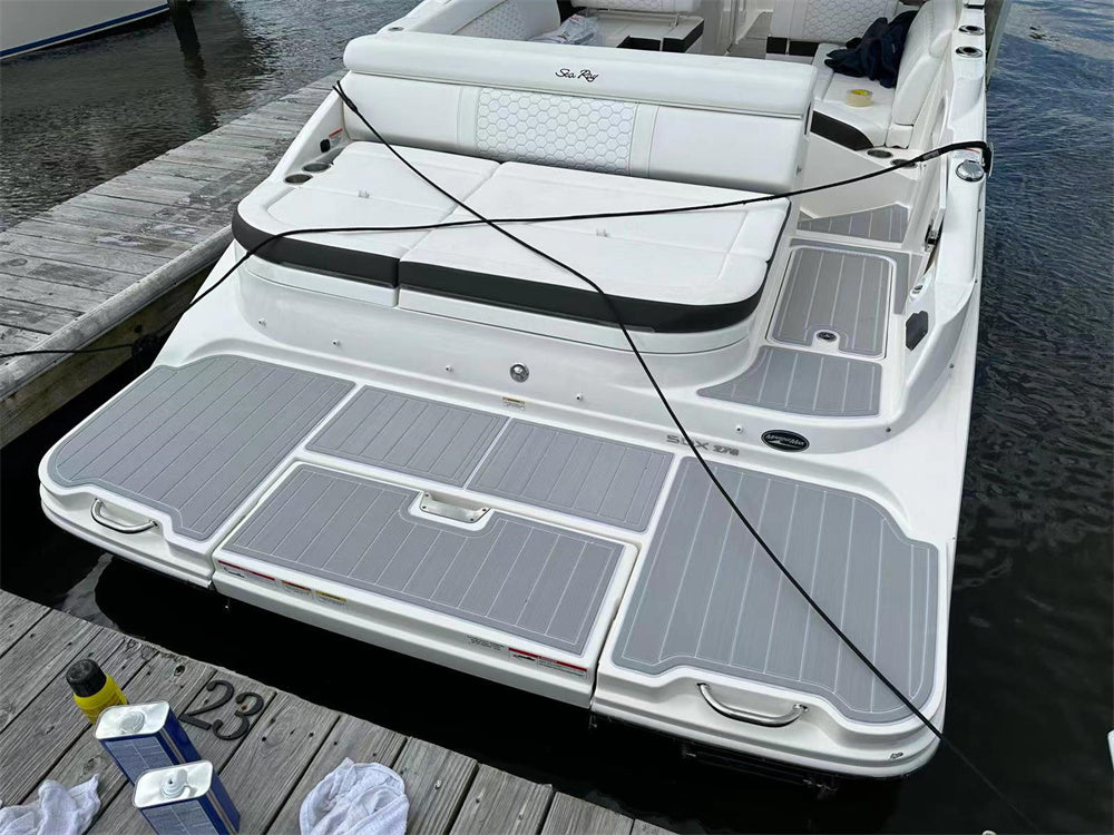 2015-2017 Sea Ray 270 SDX Sundeck Swim Platform Pad Boat EVA Foam Teak Floor Mat