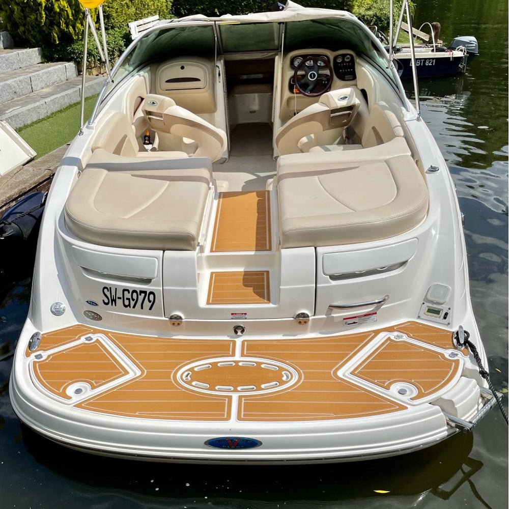 2012 Chaparral 290 Signature Swim Platform Cockpit Boat EVA Foam Teak Floor Pad