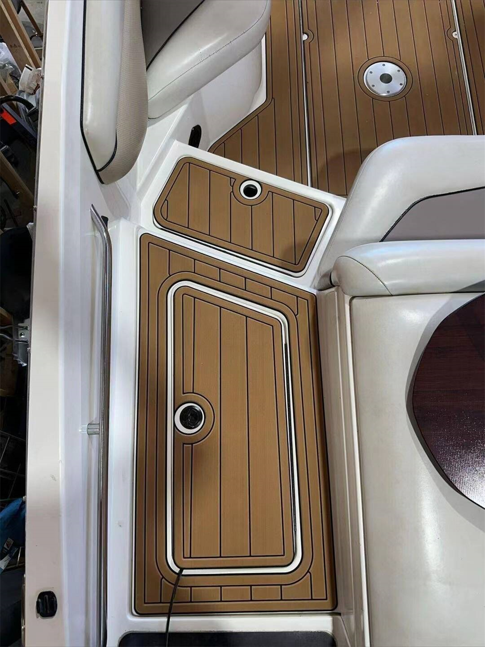 2001 Malibu 25 LSV Cockpit Pad Boat EVA Foam Faux Teak Deck Floor Mat Flooring