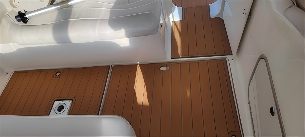 2000 Maxum 280 Swim Platform Cockpit Pad Boat EVA Foam Faux Teak Floor Mat SeaDek MarineMat Gatorstep Style Self Adhesive
