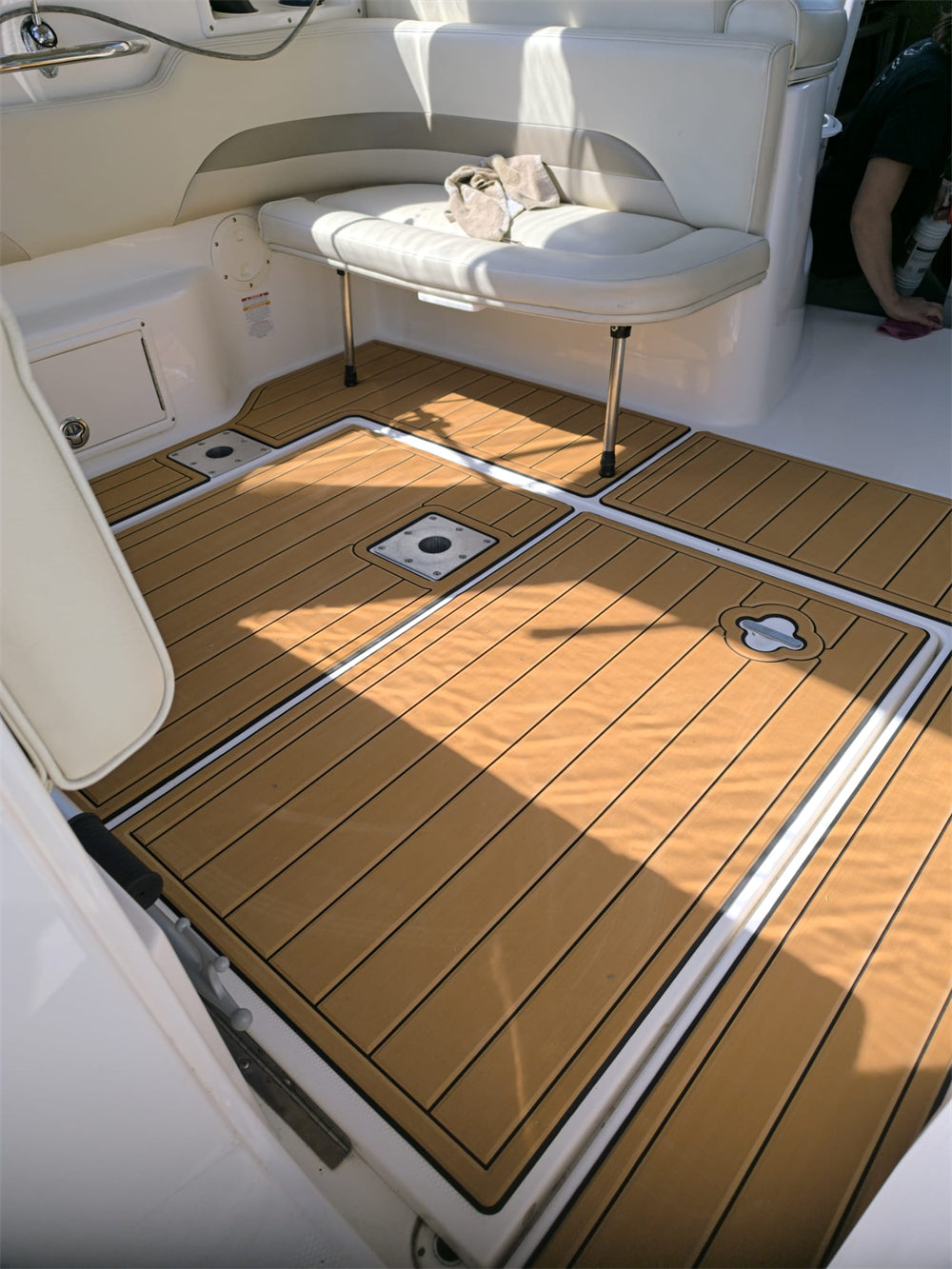 2004 Chaparral 260 Signature Swim Platform Cockpit Bow Boat EVA Teak Floor Pad SeaDek MarineMat Gatorstep Style Self Adhesive