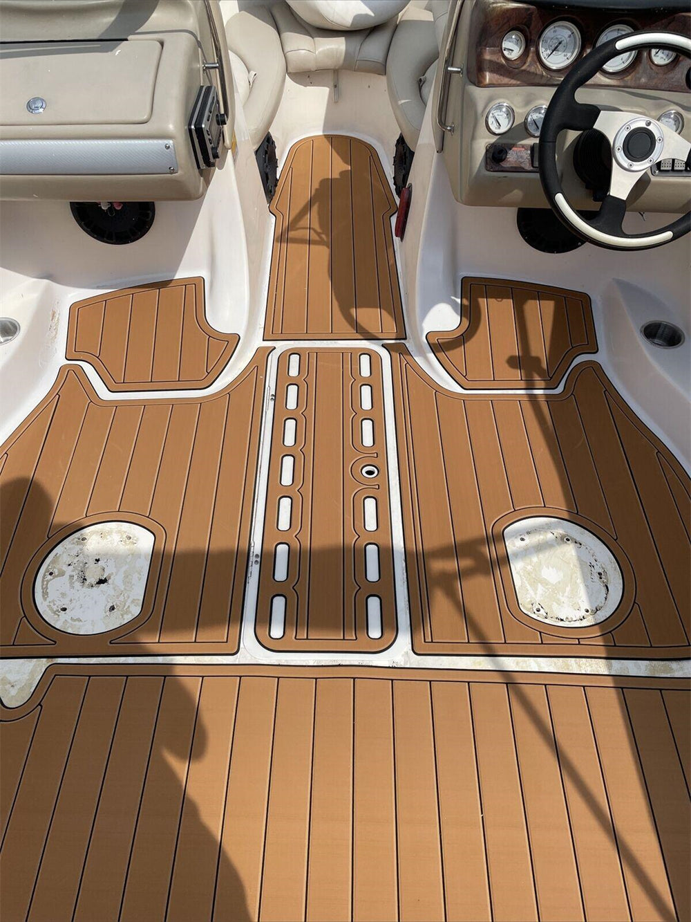 2006 Glastron GX205 Swim Platform Cockpit Pad Boat EVA Foam Teak Deck Floor Mat SeaDek MarineMat Gatorstep Style Self Adhesive