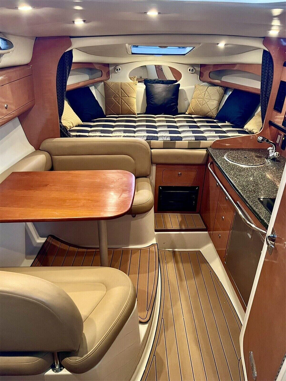 2006 Chaparral 280 Cabin Floor Boat EVA Foam Faux Teak Deck Flooring Pad Mat SeaDek MarineMat Gatorstep Style Self Adhesive