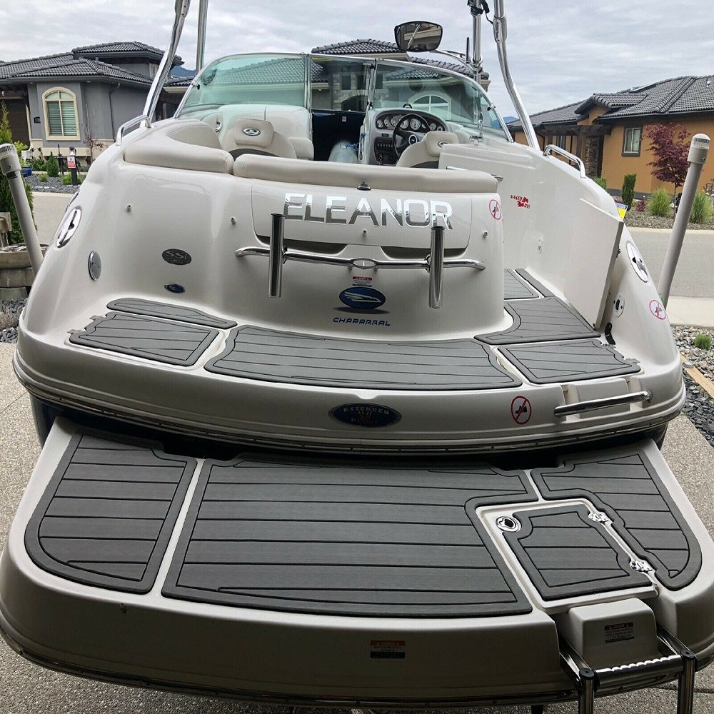 2009 Chaparral 244 Sunesta Swim Platform Cockpit Boat EVA Foam Teak Floor Pad
