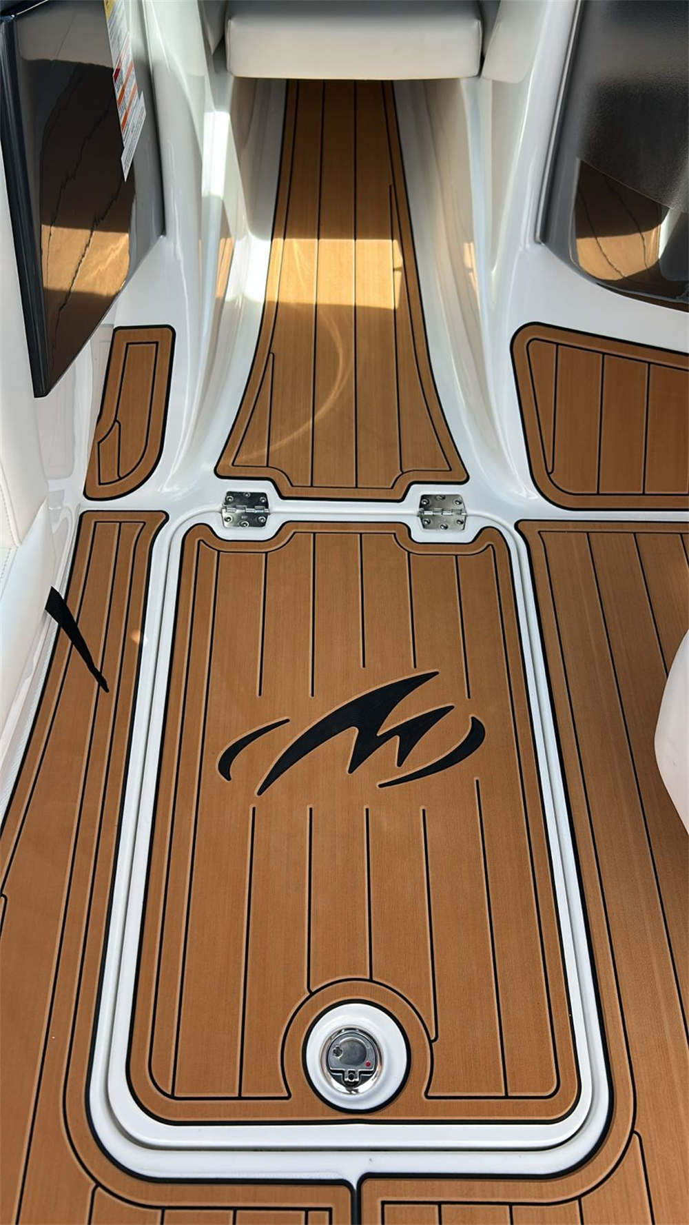 2017 Monterey 224FS Swim Platform Cockpit Pad Boat EVA Foam Fuax Teak Deck Floor Mat Seadek MarineMat Gatorstep Style Self Adhesive