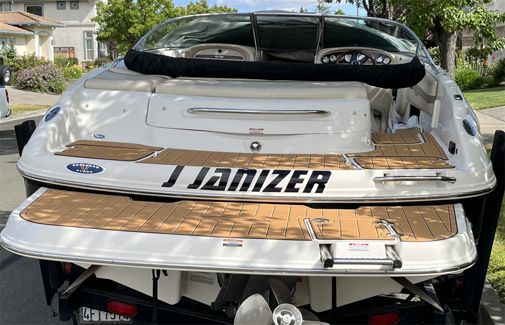 2003-2007 Chaparral 220 Swim Platform Cockpit Boat EVA Foam Teak Deck Floor Pad SeaDek MarineMat Style Self Adhesive