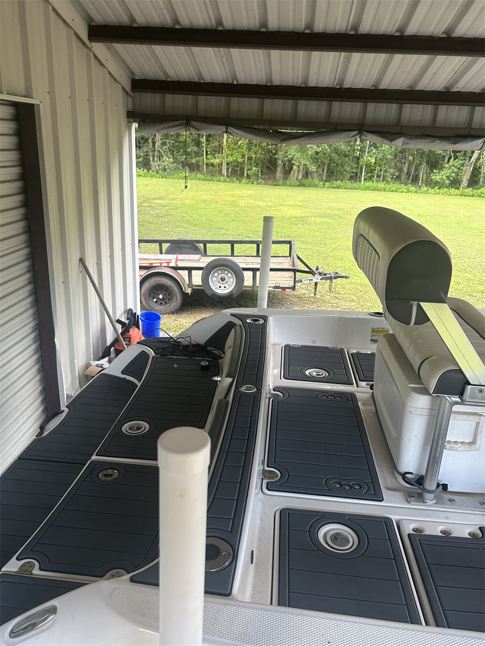 2016 Yamaha 190FSH Sport Swim Platform Cockpit Pad Boat EVA Foam Teak Floor Mat SeaDek MarineMat Gatorstep Style Self Adhesive