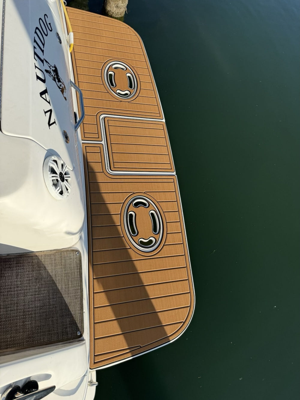 Sea Ray 310 Sundancer Swim Platform Pad Boat EVA Foam Faux Teak Deck Floor Mat SeaDek MarineMat Gatorstep Style Self Adhesive