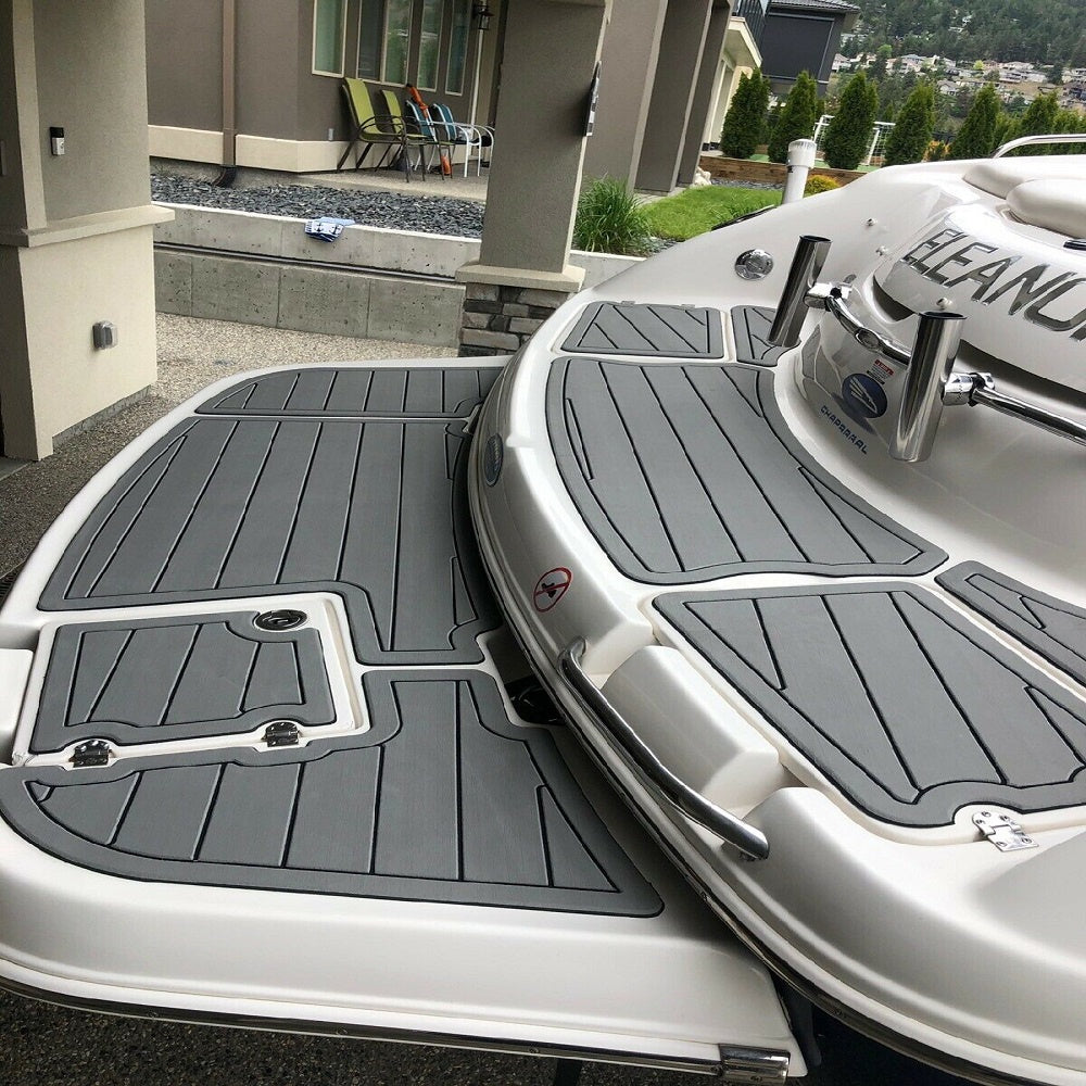 Chaparral 264 Swim Step Platform Boat EVA Foam Faux Teak Deck Floor Pad Mat SeaDek MarineMat Gatorstep Style Self Adhesive