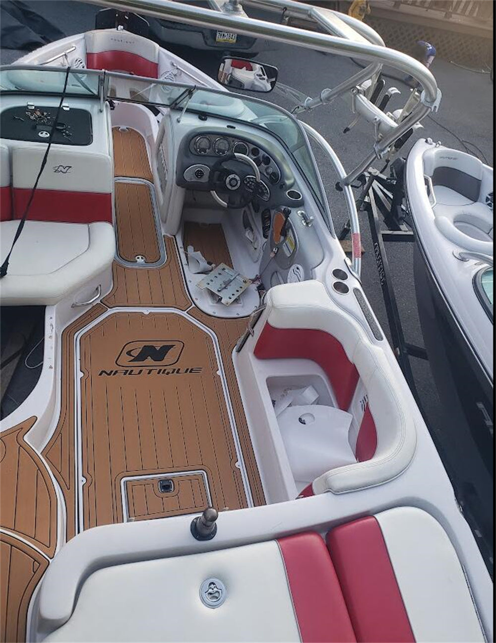 2006 Nautique SV211 Swim Platform Cockpit Pad Boat EVA Foam Teak Deck Floor Mat SeaDek MarineMat Style Self Adhesive