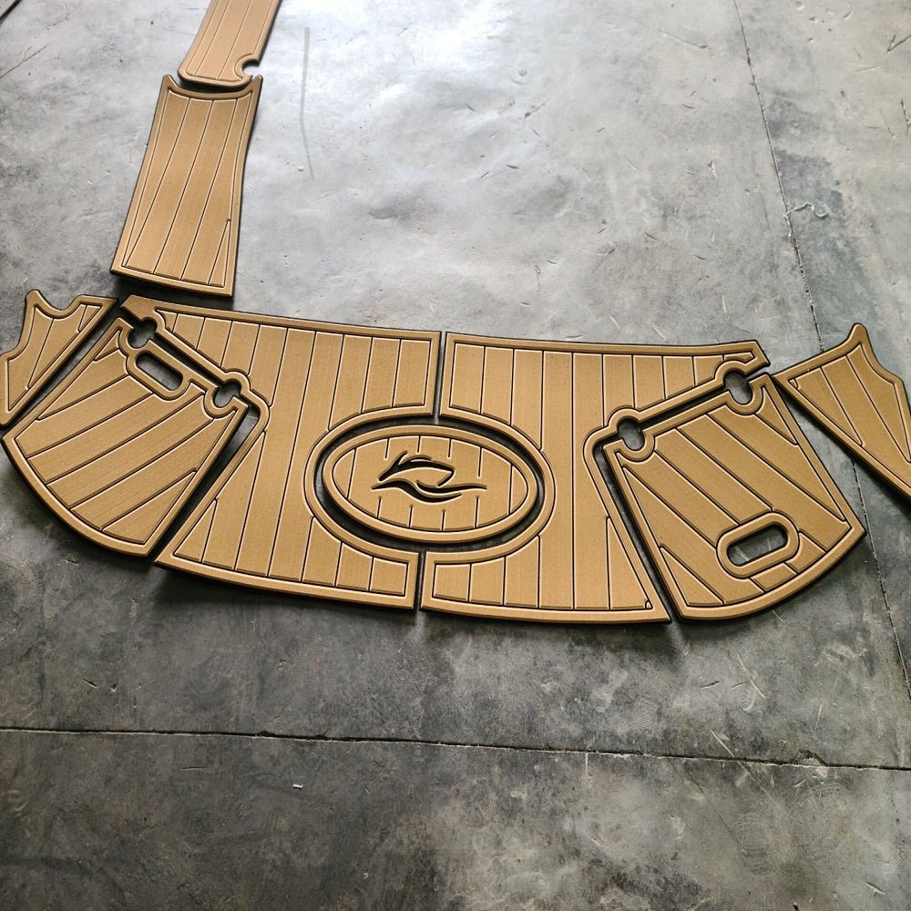 2013 Rinker 246 BR Swim Platform Cockpit Pad Boat EVA Foam Teak Deck Floor Mat SeaDek MarineMat Style Self Adhesive