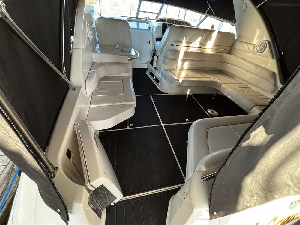 1994-1999 Sea Ray Sundancer 370 Swim Platform Cockpit Pad Boat EVA Foam Faux Teak Floor SeaDek MarineMat Gatorstep Style Self Adhesive