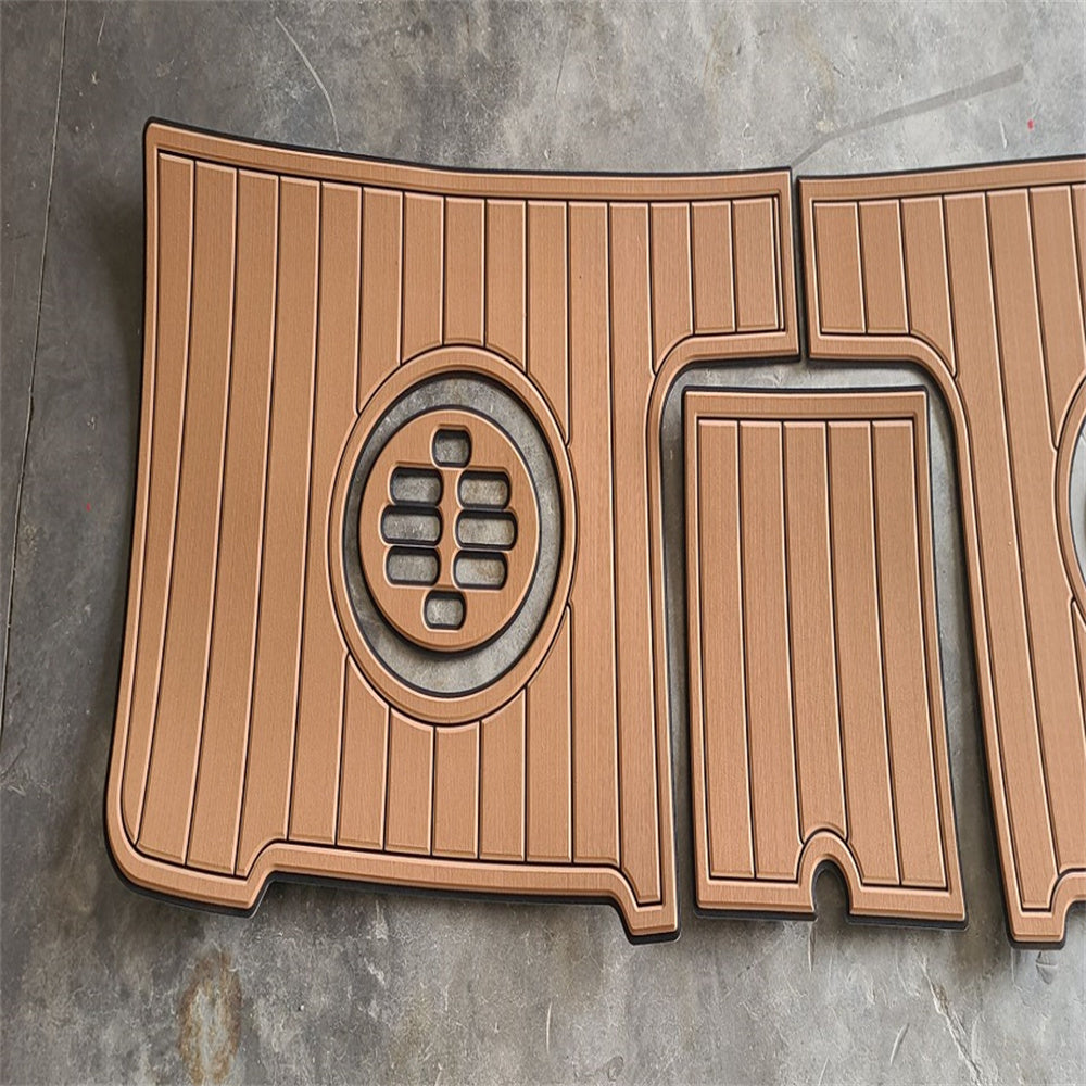 2006 Monterey 302 Swim Platform Step Pad Boat EVA Foam Faux Teak Deck Floor Mat SeaDek MarineMat Gatorstep Style Self Adhesive