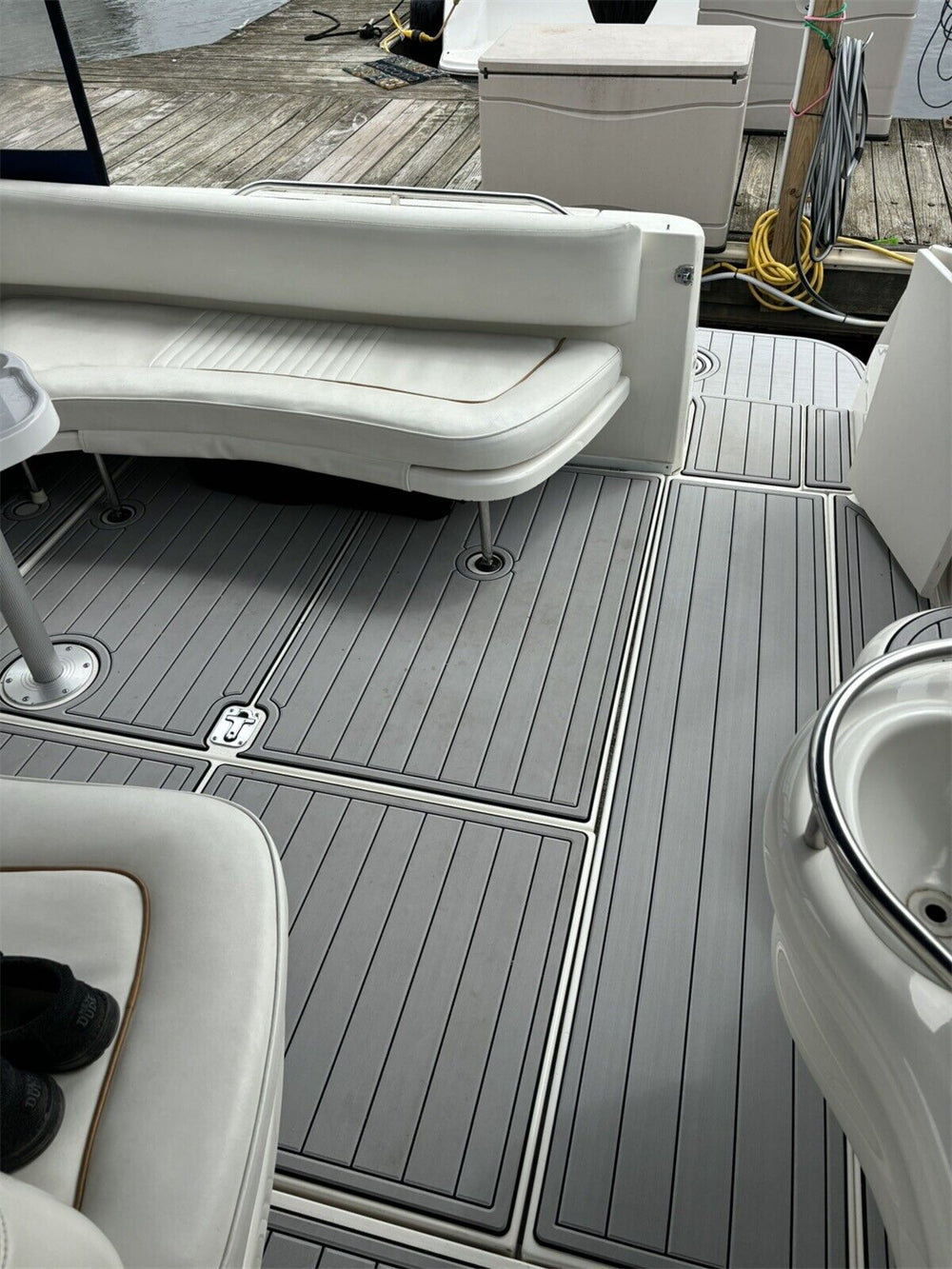 1998-2002 Sea Ray Sundancer 310 Swim Platform Cockpit Pad Boat EVA Teak Floor SeaDek MarineMat Gatorstep Style Self Adhesive