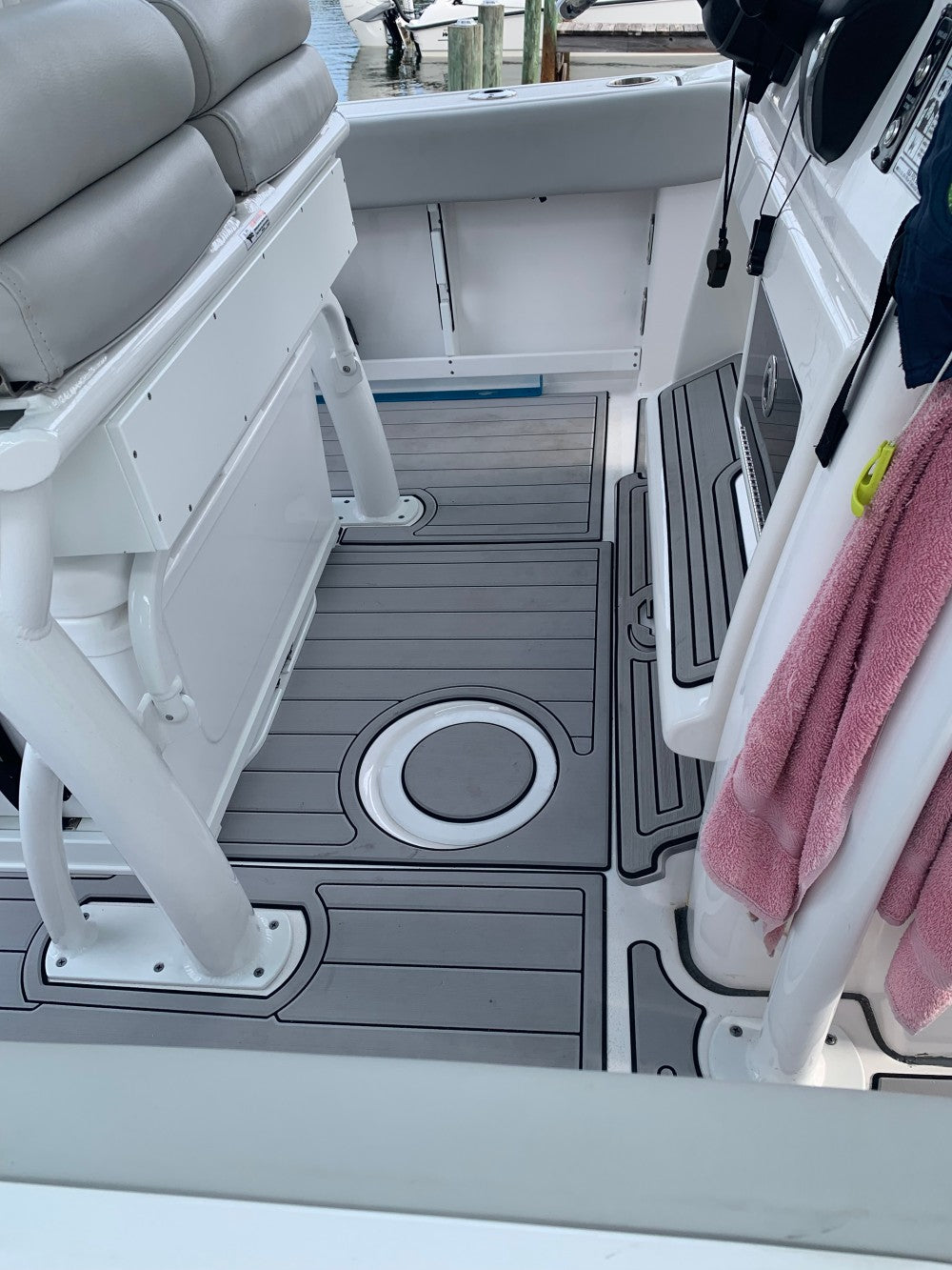 2022 Sea Fox 248 Commander Cockpit Boat EVA Foam Faux Deck Floor Pad Mat SeaDek MarineMat Gatorstep Style Self Adhesive