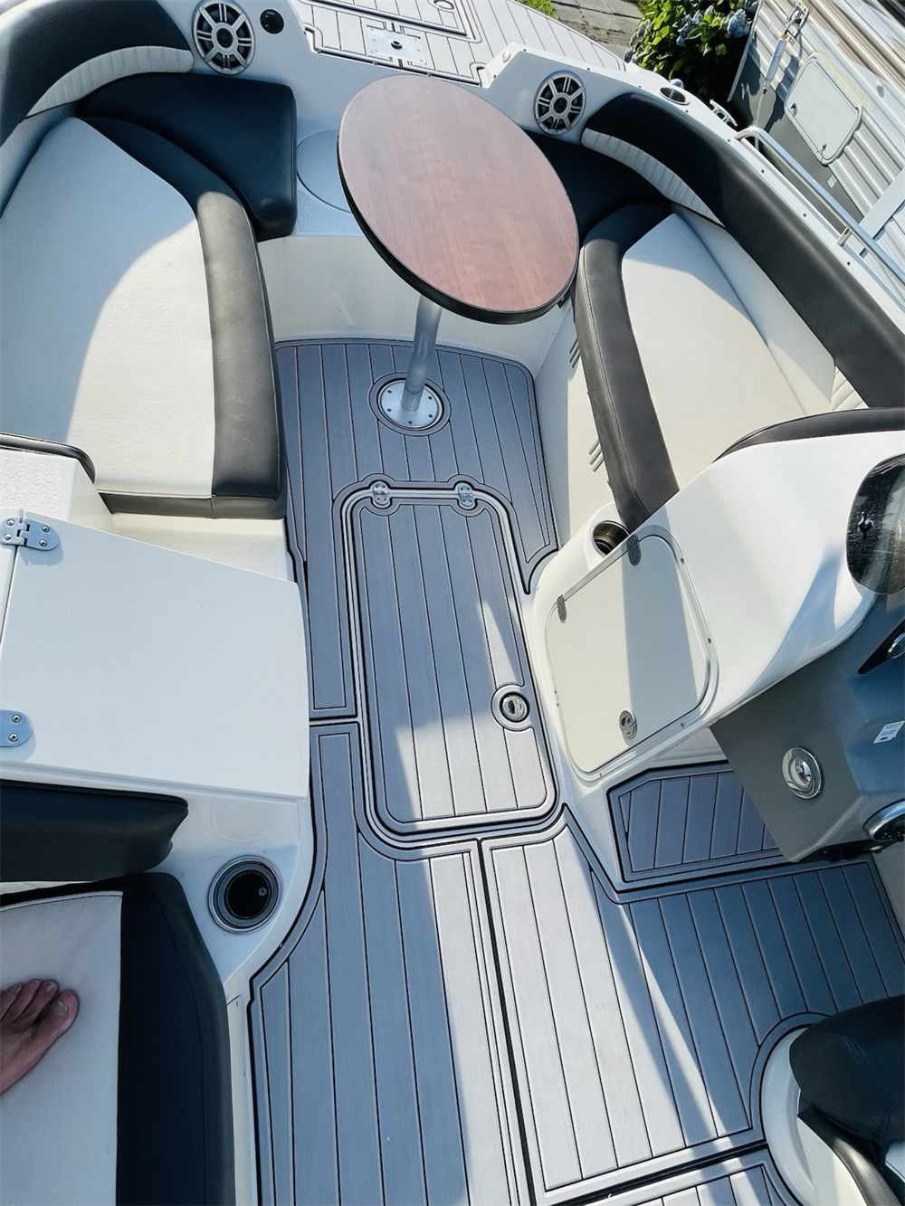 2021 Stingray 192 SC Swim Platform Cockpit Boat EVA Foam Faux Teak Floor Mat SeaDek MarineMat Gatorstep Style Self Adhesive